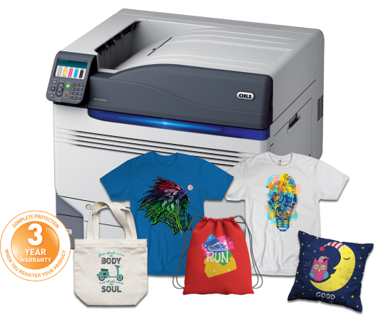 Digital Transfer Printing with OKI Pro9541WT,