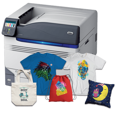 Digital Transfer Printing with OKI Pro9541WT, Digital Transfer Printing with OKI Pro9541WT,