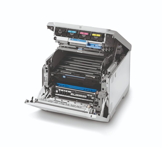 C650 Impressora Compacta Aberta Topo